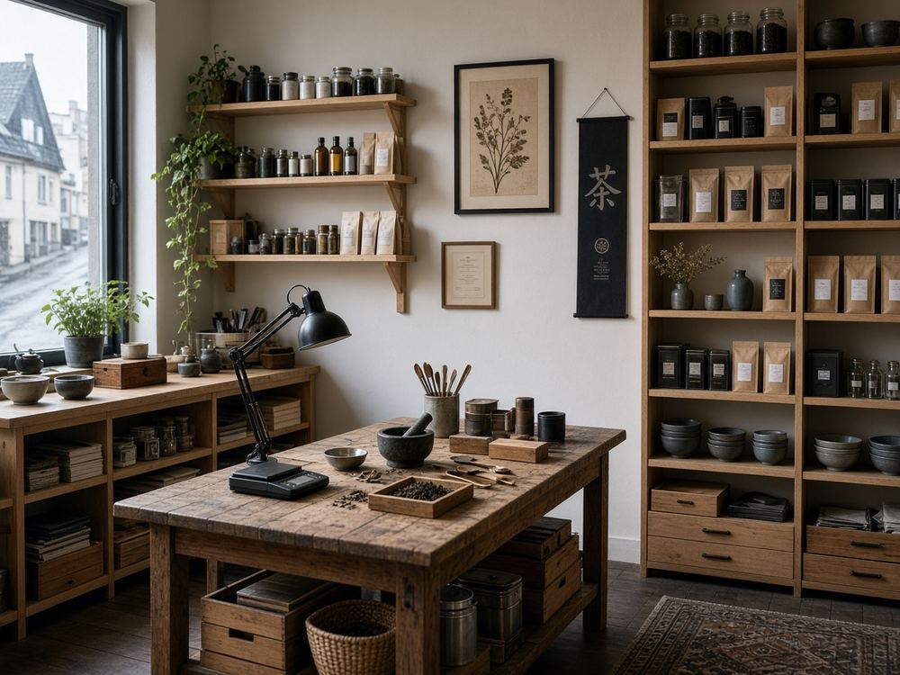 About the Tea shop / tea house studio at Studio Shellerplummets